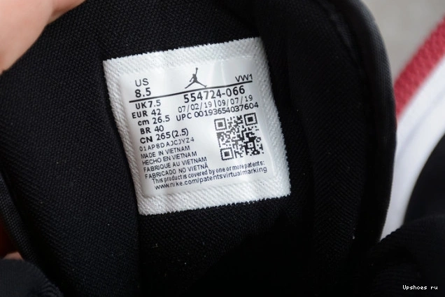 554724-066 Bred Mid  Jordan Toe Air 1 0818